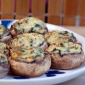 SPINACH & CHEESE MUSHROOMS