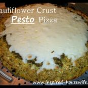 Cauliflower Crust Pesto Pizza