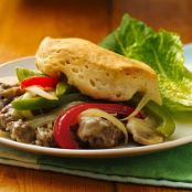 Philly Cheese and Ground Beef Casserole