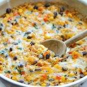 Cheesy Enchilada Rice Skillet