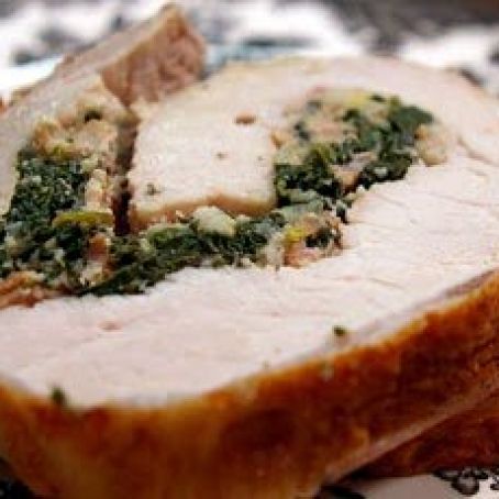 Rolled Pork Florentine