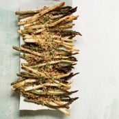 Roasted Asparagus with Lemony Bread Crumbs