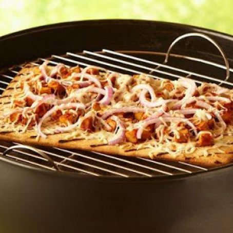 Grilled BBQ Chicken Pizza