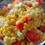 Tomato, Corn, Cucumber and Feta Salad ***
