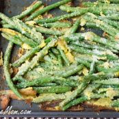 Oven Fried Garlic Parmesan Green Beans