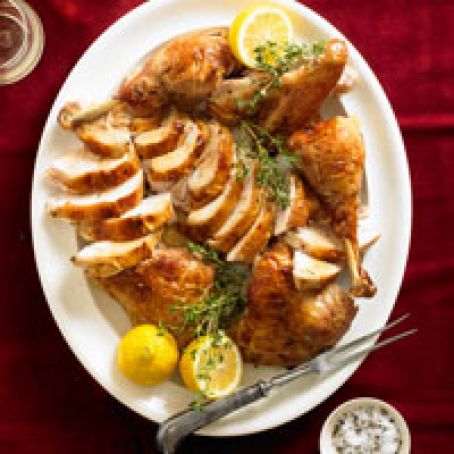 Lemon-Thyme Split-Roasted Turkey