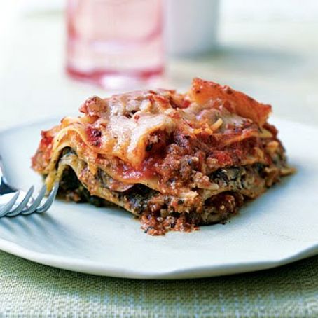 Spinach, Pesto, and Cheese Lasagne