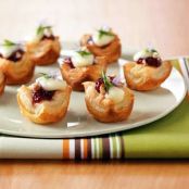 Brie Cherry Pastry Cups Recipe