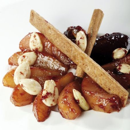 Fried Cinnamon and Almond Pears