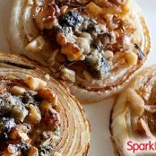 Roasted Onions with Walnuts and Blue Cheese