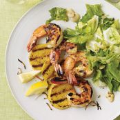 Spicy Shrimp and Grits with Spicy 'Scarole Salad
