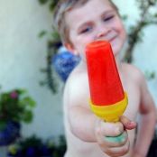 Orange Fruit and Veggie Popsicles