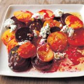Roasted Beets with Orange and Herbed Goat Cheese