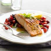 Peppered Salmon with Roasted Root Vegetables