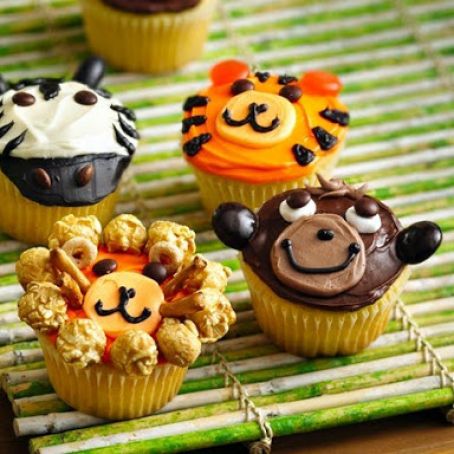 Jungle Animal Cupcakes