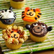 Jungle Animal Cupcakes