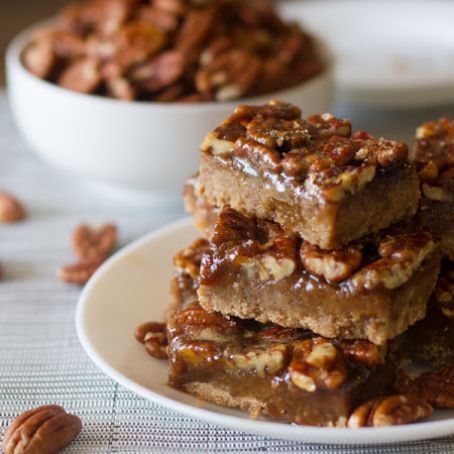 Salted Maple Pecan Pie Bars