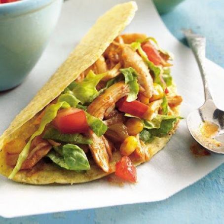 Slow Cooker Chile-Chicken Tacos