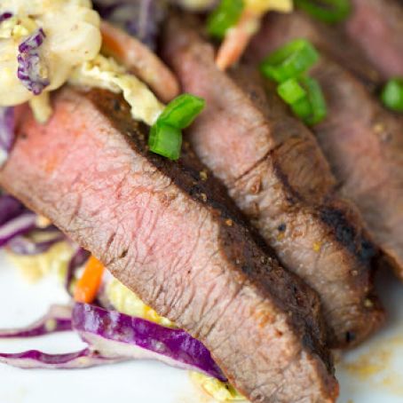 Family Style Marinated Grilled Flat Iron Steak