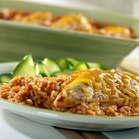 Fiesta Chicken & Rice Bake