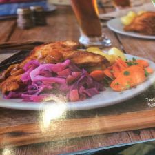 Schnitzel with Red Cabbage & Apples