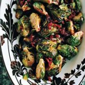 Roasted Brussels Sprouts with Cranberry Brown Butter