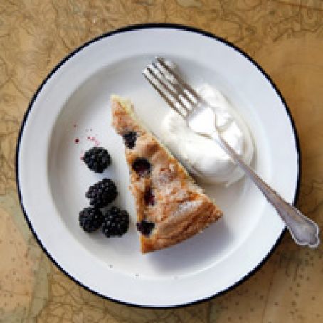 Buttermilk Cake with Blackberries