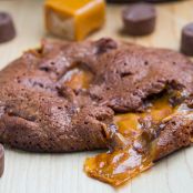 Fudgy Rolo Brownie Cookies