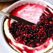 Mascarpone Cheesecake with Berries & Cardamom