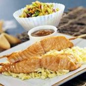 Salmon Satay with Orange-Jasmine Rice
