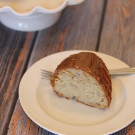 cake - Banana Bundt Cake with Maple Glaze