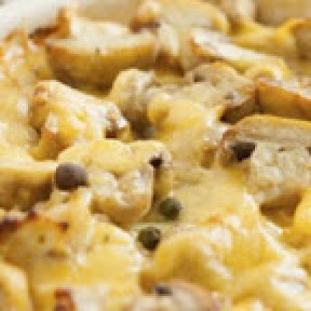 Breakfast Casserole with Mushrooms and Potatoes