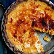 Brûléed Bourbon-Maple Pumpkin Pie