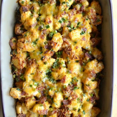 Loaded Baked Potato and Buffalo Chicken Casserole