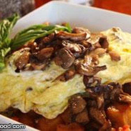 Overstuffed Mushroom Omelet