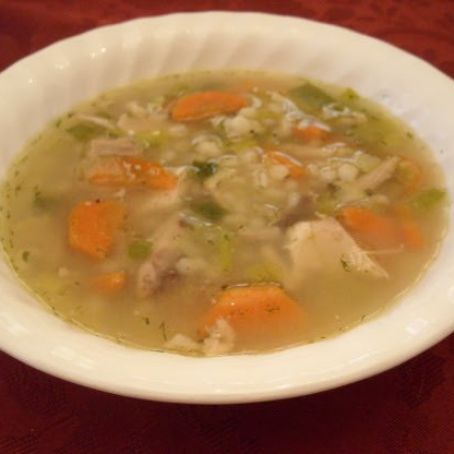 Cock-A-Leekie Soup