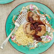 Pork Medallions with Pomegranate-Cherry Sauce (Cooking Light)