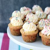 Cookie Cups: Funfetti Cream Pie