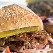 Pulled Pork Sandwich Indoors