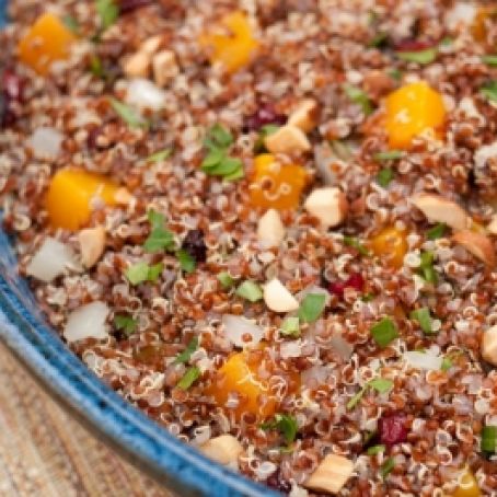 Quinoa salad with Roasted Butternut Squash and Citrus