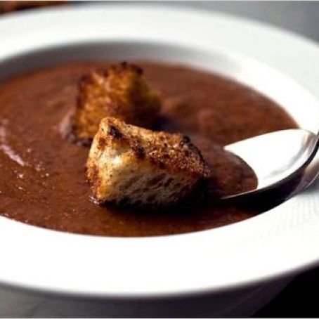 BLACK BEAN SOUP w/CUMIN & TOMATOES