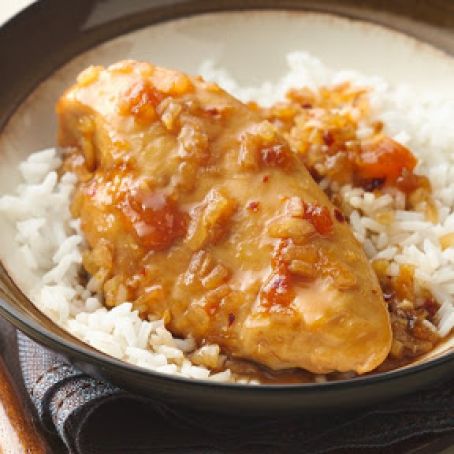 Slow-Cooker 5-Ingredient Apricot-Glazed Chicken