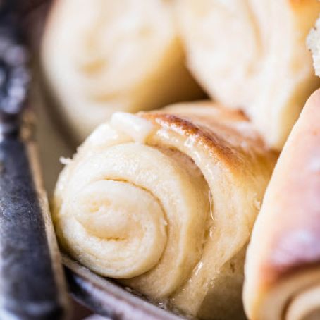 Buttery Parker House Rolls