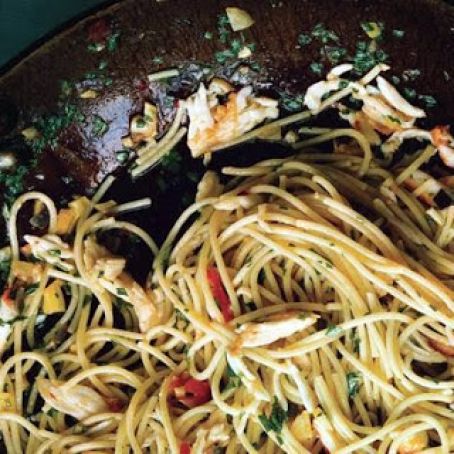 SPICY CRAB PASTA  w/PRESERVED LEMON