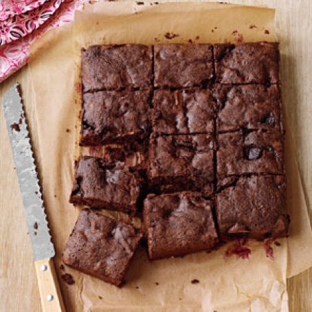 Dark-Chocolate Cherry Brownies