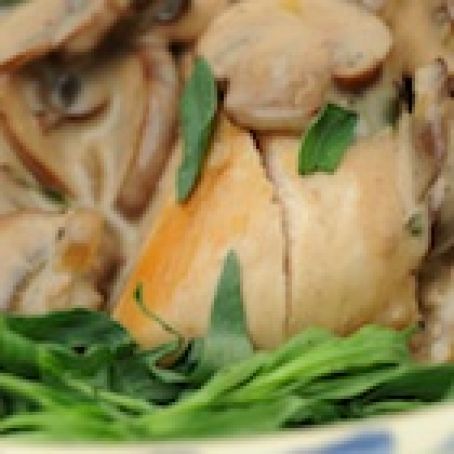 Chicken with Tarragon and Mushrooms