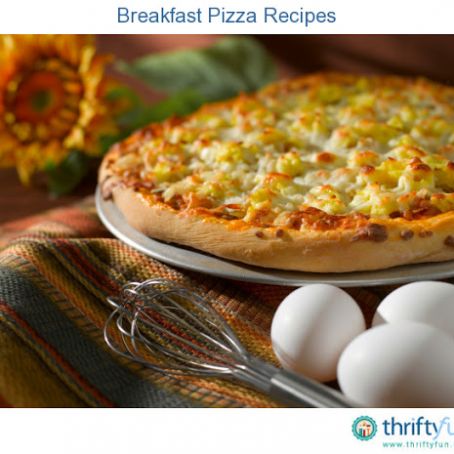 Scrambled Eggs and Cheese Pizza