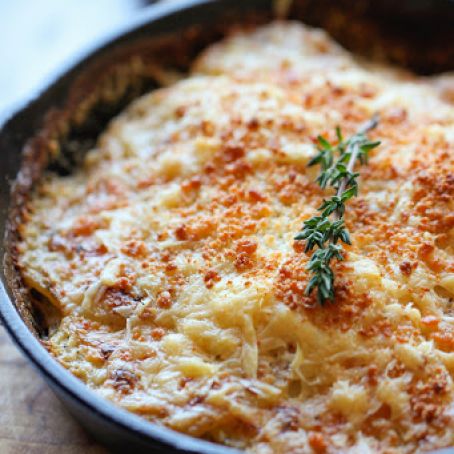 Parmesan Crusted Scalloped Potatoes