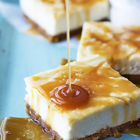 Salted Caramel Cheesecake Bars