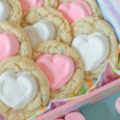 Marshmallow Hot Cocoa Sprinkle Cookies